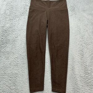 Calia Lustralux‎ Leggings Womens L Brown Yoga Pants Ankle Stretch Athleisure